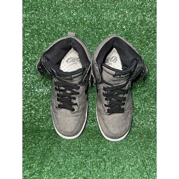 Vintage Nike Dunk High Denim Pack 2011 Gray Fleece Womens Size 6.5 Kids Size 5 - Picture 5 of 10